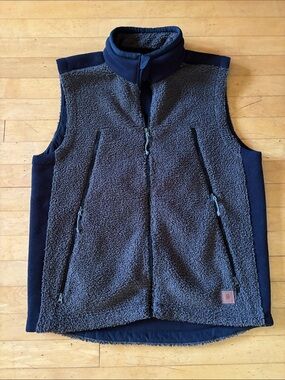 Royal Robbins Light Brown Sherpa Fleece Vest with Black Trim